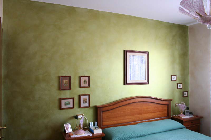 decorazione muro camera letto