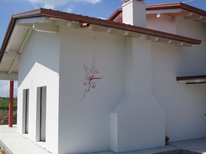 decorazione muro farfalla